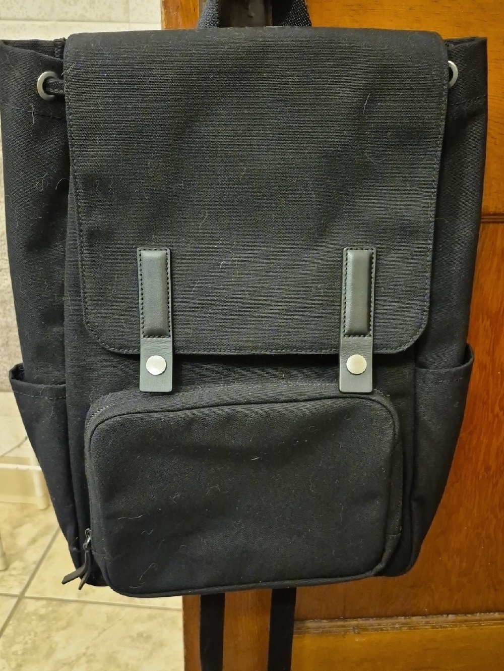 Everlane Black  Canvas Backpack - Casual Everyday Bag